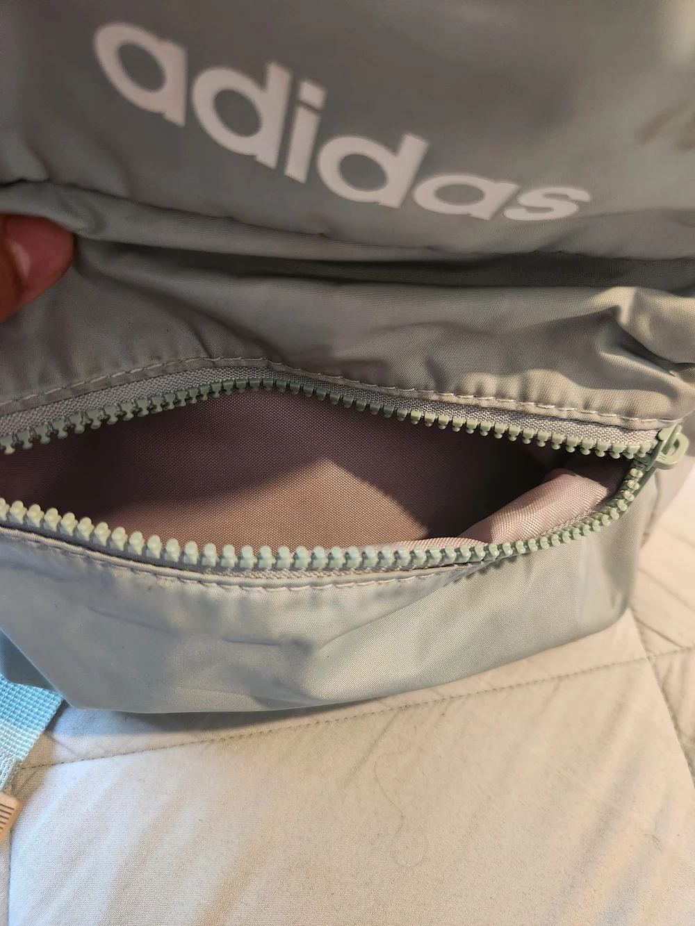 adidas Light Sage Green Mini Backpack - Picture 7 of 8